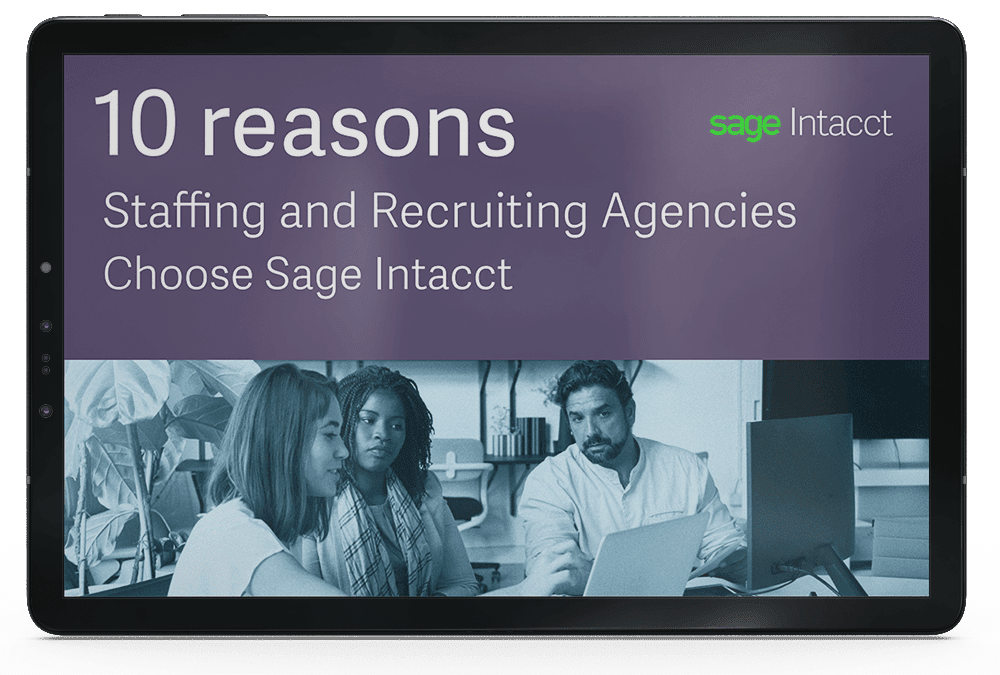 Sage Intacct for Recruitment